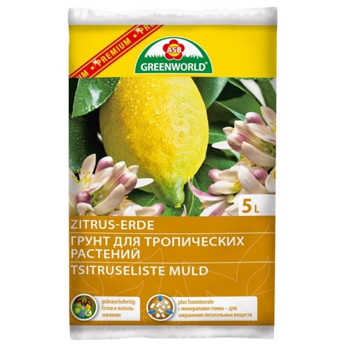 Tsitruseliste muld Premium Greenworld 5 l